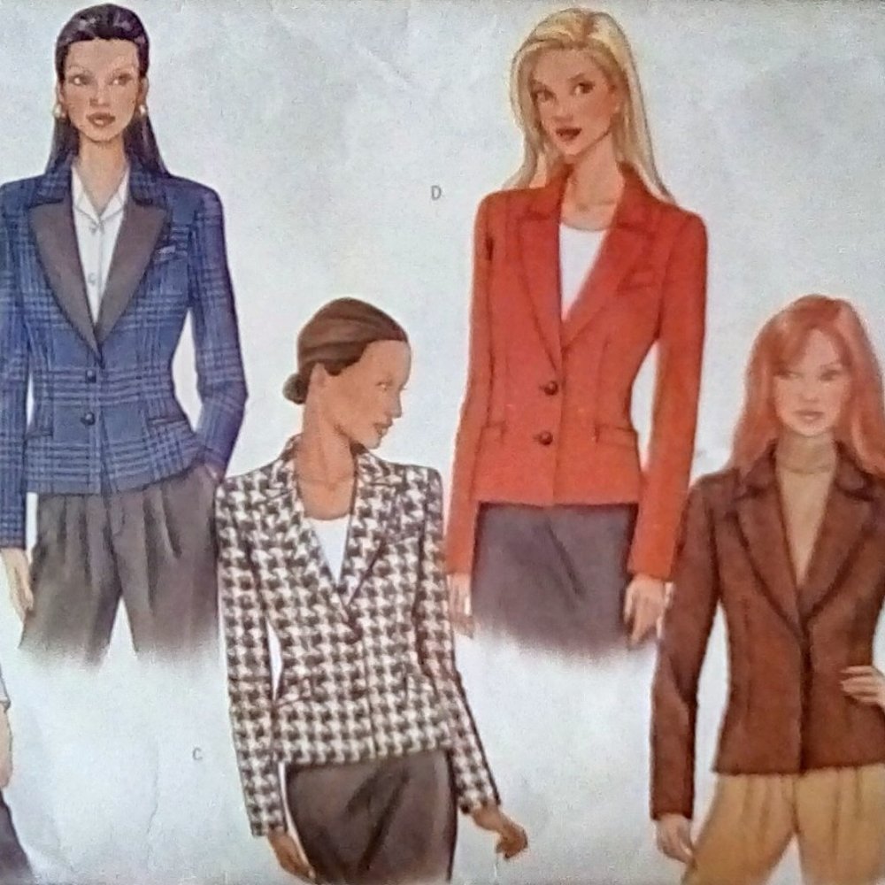 BUTTERICK Misses Blazer Jacket pattern/Bussiness attire/Casual work/Professional